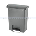 Treteimer Rubbermaid Slim Jim Kunststoff grau 30 L