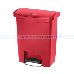 Treteimer Rubbermaid Slim Jim Kunststoff rot 30 L