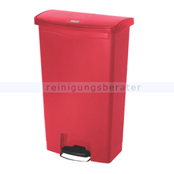 Treteimer Rubbermaid Slim Jim Kunststoff rot 68 L