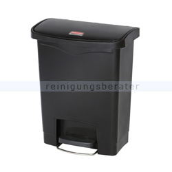 Treteimer Rubbermaid Slim Jim Kunststoff schwarz 30 L