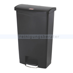 Treteimer Rubbermaid Slim Jim Kunststoff schwarz 68 L