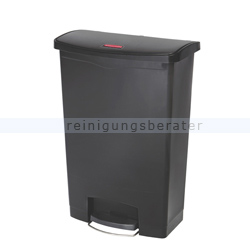 Treteimer Rubbermaid Slim Jim Kunststoff schwarz 90 L