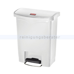 Treteimer Rubbermaid Slim Jim Kunststoff weiß 30 L