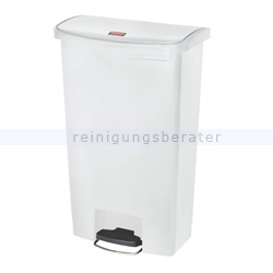 Treteimer Rubbermaid Slim Jim Kunststoff weiß 68 L