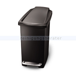 Treteimer schmal Simplehuman 10 L, schwarz