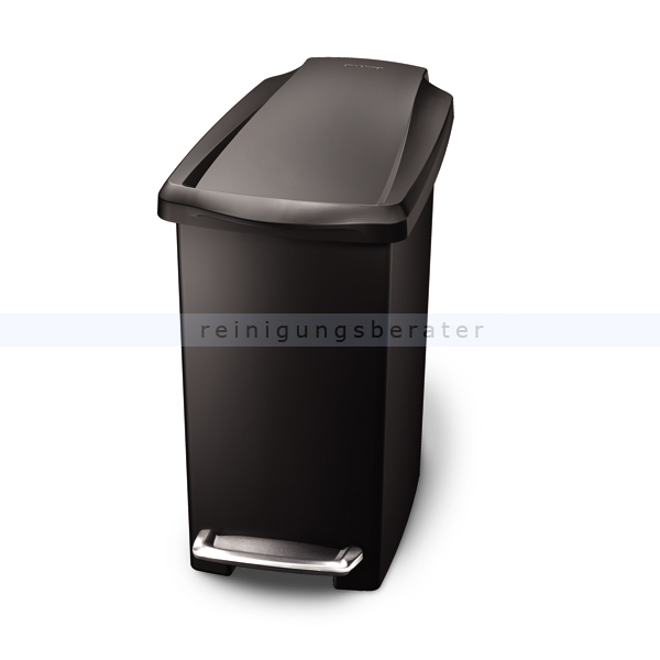 Simplehuman schmaler Treteimer 10 L, schwarz CW1329