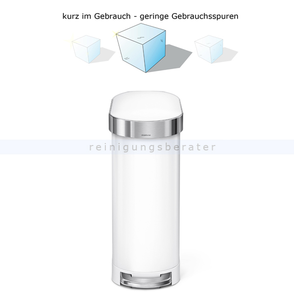 Treteimer Simplehuman Mülleimer 45 L Edelstahl VORFÜHRER