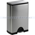 Treteimer Simplehuman rechteckig 50 L Edelstahl matt