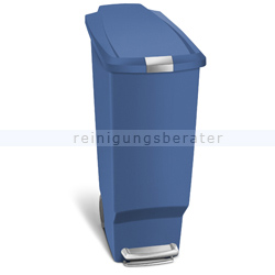 Treteimer Simplehuman schmal 40 L, blau