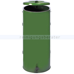 Treteimer VAR Abfallsammler kompakt Doppeltür 120 L grün