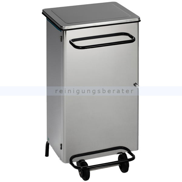 Treteimer VAR Hygiene Pedal Abfallsammler 90 L Edelstahl