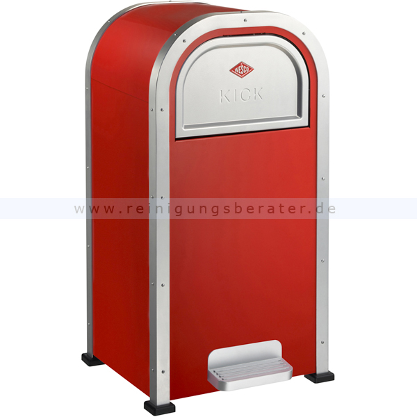 Treteimer Wesco Wasteman Kick 50 L rot