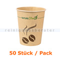 Trinkbecher NatureStar BIO Papier Mocca 200 ml 50 Stück
