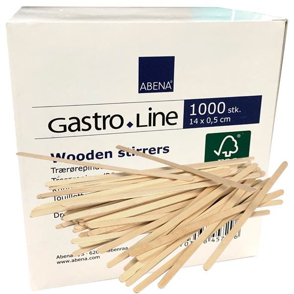 Trinkbecher Rührstäbchen Holz 14 cm 1000 Stück Kaffeerührer Kaffeestäbchen 