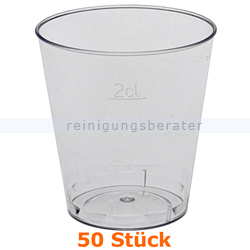 Trinkbecher Schnapsglas 2 cl 50 Stück