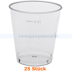 Trinkbecher, Schnapsglas 4 cl 25 Stück