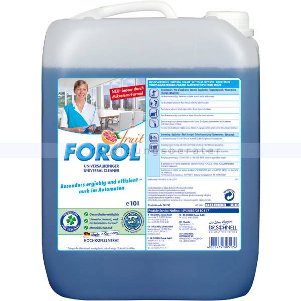 Universalreiniger Dr. Schnell FOROL FRUIT 10 L