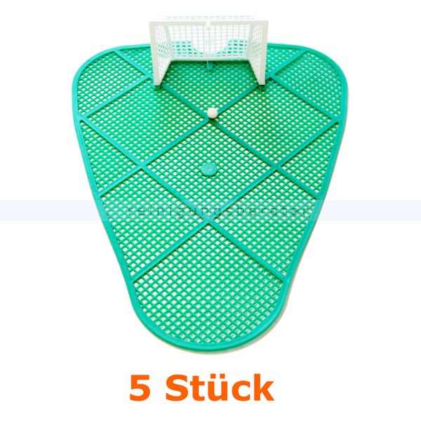 Urinalsieb Pissgoal Fussballtor 5er Set