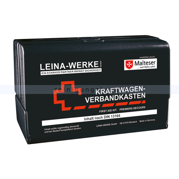 Leina-Werke Betriebsverbandkasten Klein (DIN 13157, Mit Wandhalterung,  Orange)
