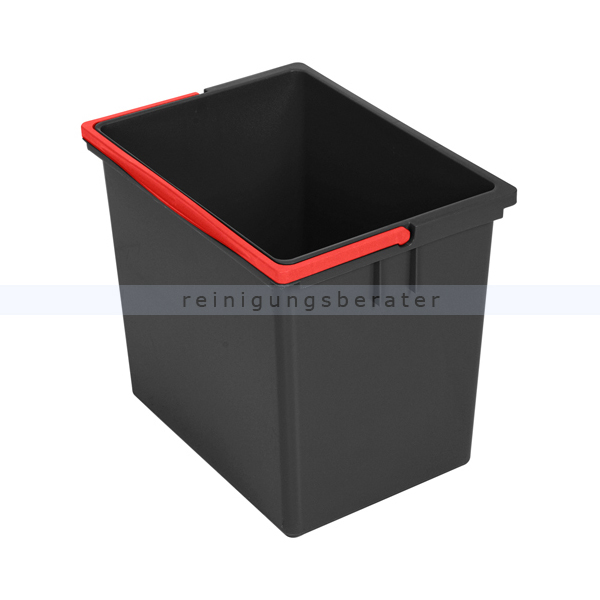 Vermop Eimer, Kunststoffeimer grau/rot 17 L