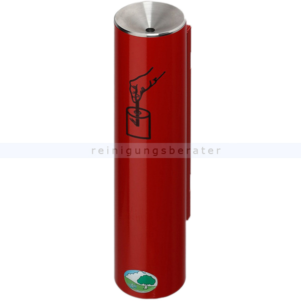 Wandaschenbecher VAR H 30 Sicherheitsascher 0,6 L rot