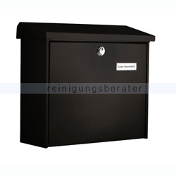 Wandbriefkasten Burg Wächter Briefkasten Comfort Schwarz