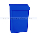Wandbriefkasten V-Part Lugon mit Schloss blau