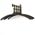 Zusatzbild Wandgarderobe Pro-Line Garderobe 4 Haken grau schwarz