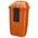 Zusatzbild Wandmülleimer aus Kunststoff Außenbehälter orange 50 L