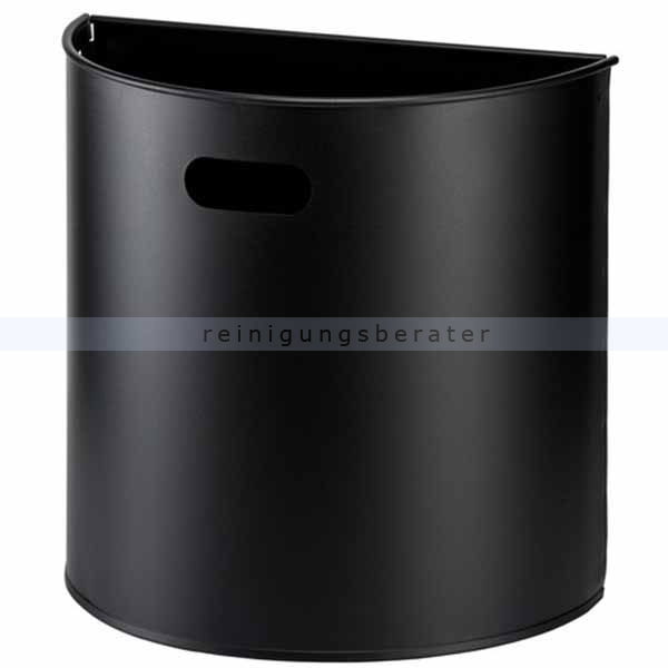 Wandmülleimer Orgavente MILUNA Stahl schwarz 20 L