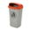 Zusatzbild Wandmülleimer Plastic Omnium Feuerfest grau-orange 50 L