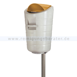 Wandmülleimer Plastic Omnium feuerfest oranger Deckel 50 L