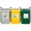 Zusatzbild Wandmülleimer VAR City Wandgerät G3 45 L grün, gelb, grau