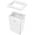 Zusatzbild Wandmülleimer Wepa Satino Abfallbehälter weiß 50 L