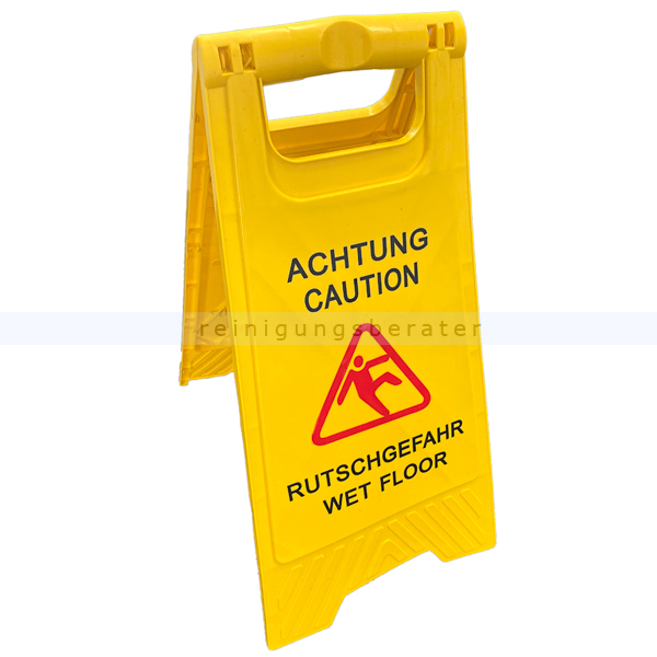 Warnschild Achtung Rutschgefahr Hinweisschild mehrsprachig