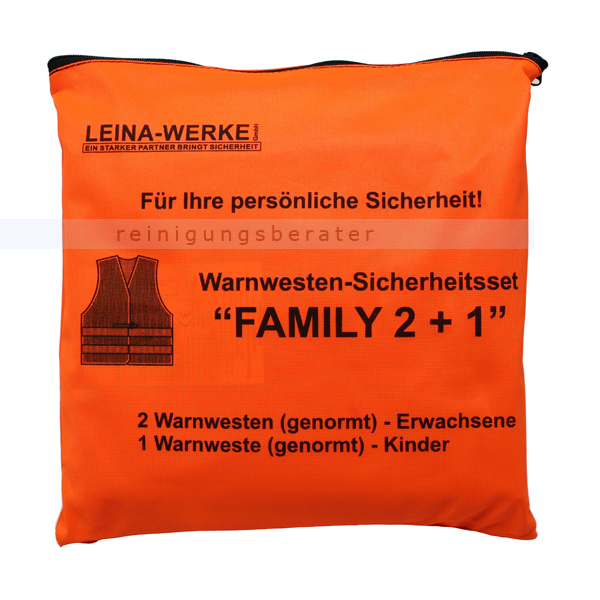 Warnweste Leina Warnwesten-Set FAMILY 2 plus 1