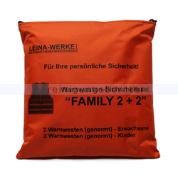 Warnweste Leina Warnwesten-Set FAMILY 2 plus 2