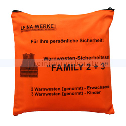 Warnweste Leina Warnwesten-Set FAMILY 2 plus 3