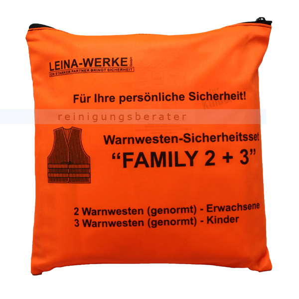 Warnweste Leina Warnwesten-Set FAMILY 2 plus 3