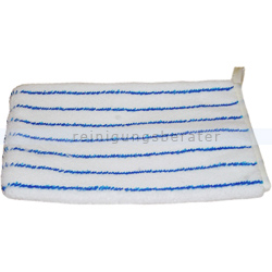 Waschhandschuh Meiko weiß-blau 16x22 cm