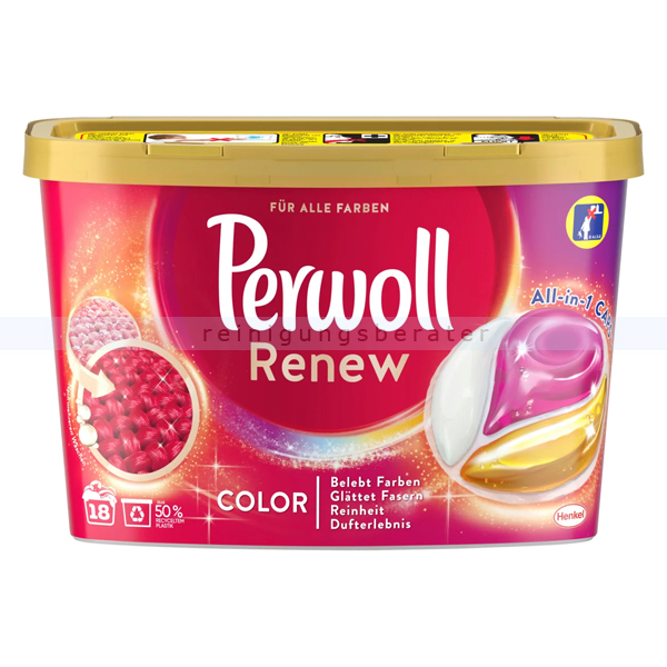 Waschmitteltabs Perwoll Renew Caps Color 18 WL 261 g