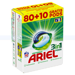 Waschmitteltabs P&G Ariel 3 in 1 Pods Geltabs Regulär 90 WL