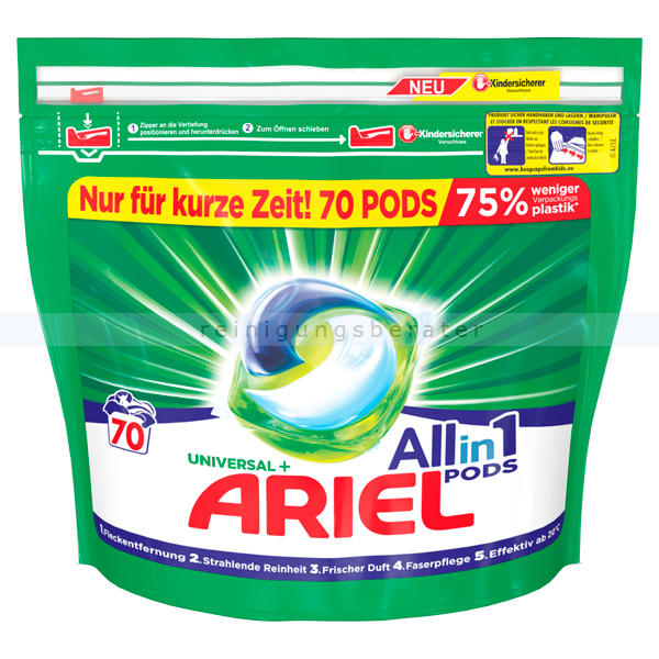 Waschmitteltabs P&G Ariel All in 1 Pods Universal 70 WL
