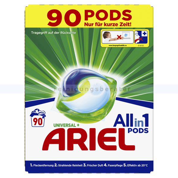 Waschmitteltabs P&G Ariel All in 1 Pods Universal 90 WL