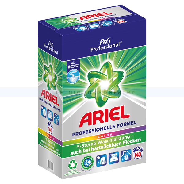 Procter and Gamble Waschmittel Ariel Colour Actilift 9,1 kg Ariel Color Waschmittel, 9,1 kg = 140 Waschladungen PROFARI9962