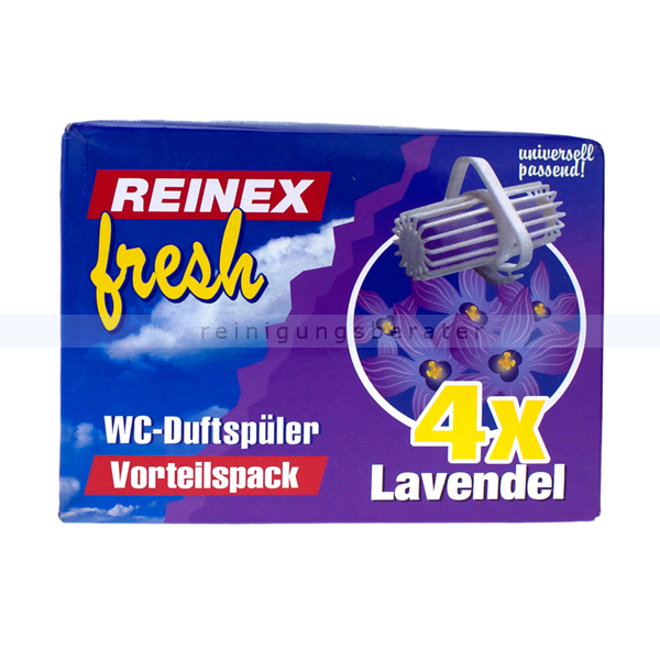 Toilettenduft WC-Duftspüler Reinex 4 Stück im Pack Spülstein 