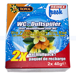 WC-Duftspüler Reinex FRESH Nachfüller 2 x 40 g Tropical
