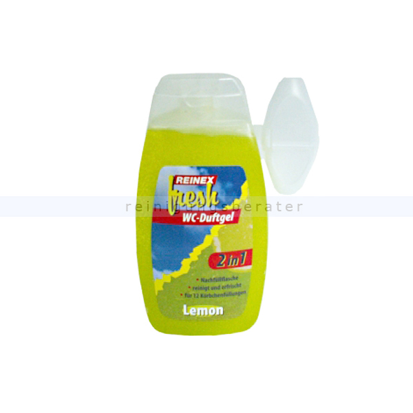 WC-Duftspüler Reinex WC-Duftgel Nachfüllflasche Lemon 400 ml