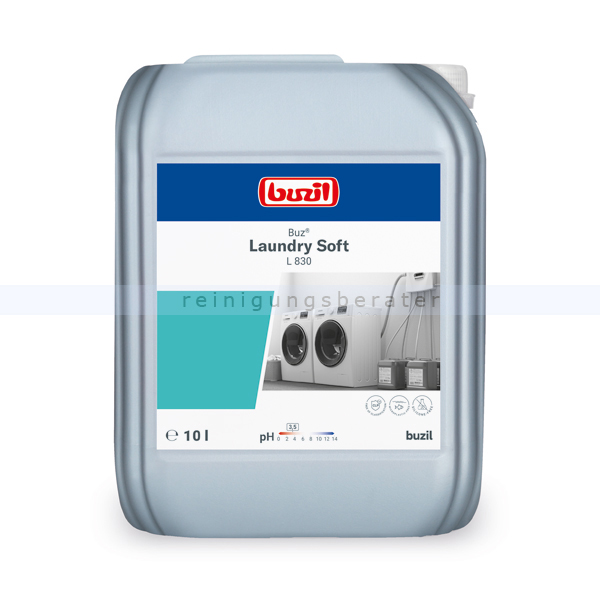 Weichspüler Buzil Buz Laundry Soft L830 flüssig 10 L L 830 macht Wäsche weich und duftend L830-0010RA