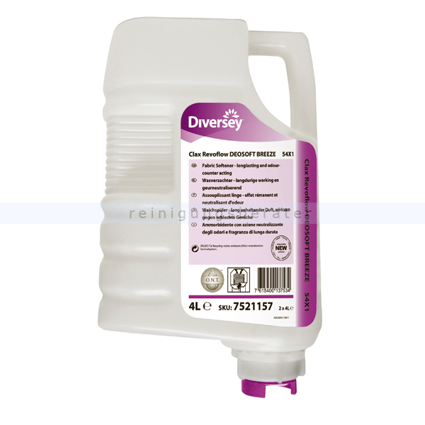 Weichspüler Diversey Clax Revoflow Deosoft Breeze 54X1 4 L